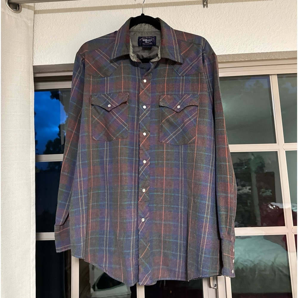 Williams bay men’s large shirt multicolored flannel